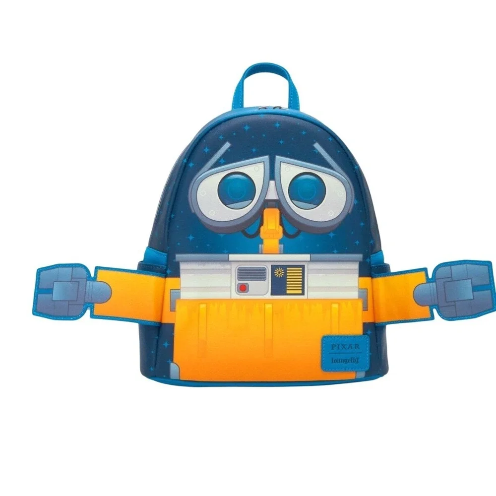 Loungefly Pixar Wall-E‎ Mini Backpack Blue Disney Robot Bag NWT